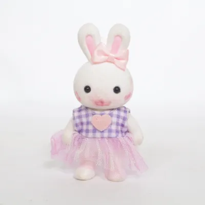 Leksaksfigur (Vit, Lila, Rosa) från Sylvanian Families