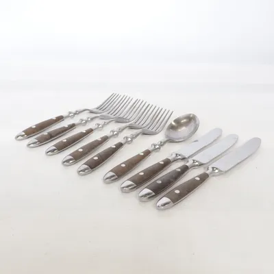 Cutlery (Brown, Silver) from Rostfrei