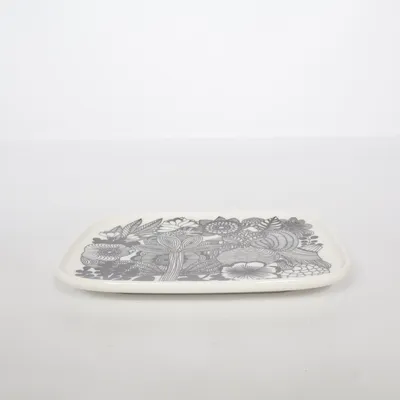 Petite assiette (Blanc, Noir) de Marimekko