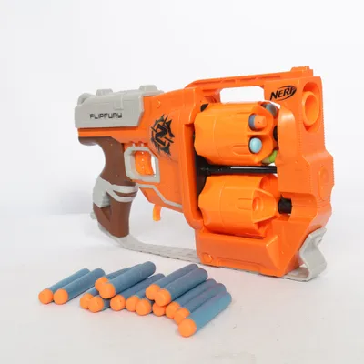 Toy gun (Orange, Gray, Brown) from Nerf