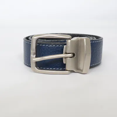 Belt (Blue) from Made in italy Leather