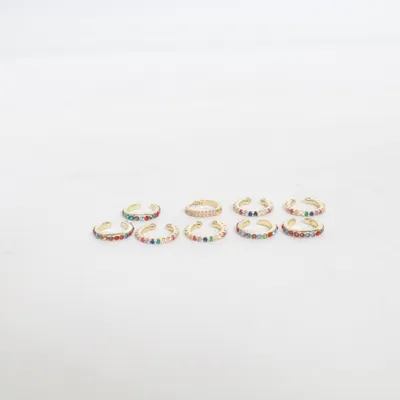 Earcuff (Guld, Flerfarvet) Ukendt metal