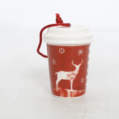 Juletræspynt (Rød, Hvid) fra Starbucks