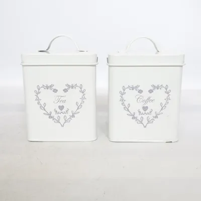 Bocal en verre (Blanc) de Perfect Home