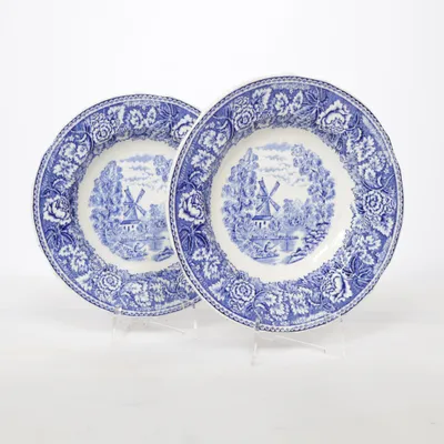 Djup tallrik (Blå, Vit) från Arabia