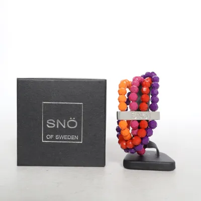Bracelet (Violet, Orange, Rouge) de Snö of Sweden Métal inconnu