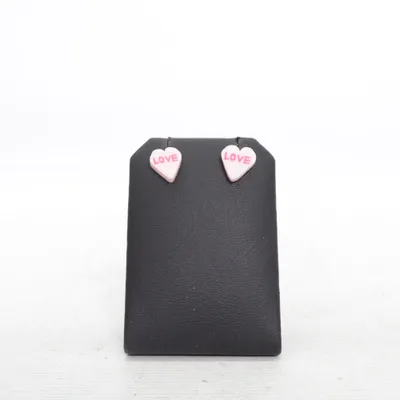 Earrings (Pink) Unknown metal