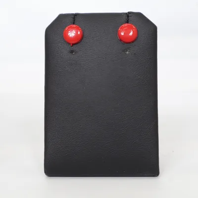 Örhängen (Röd) Okänd metall