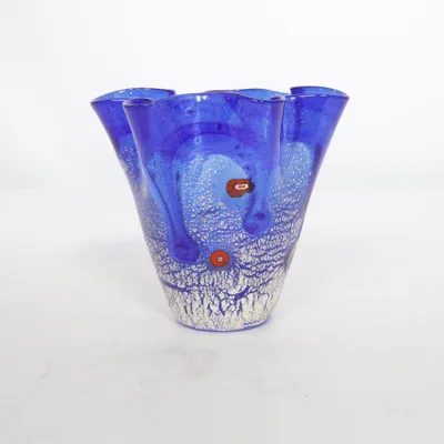 Vas (Blå, Vit) från Murano Glass