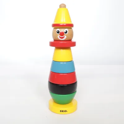 Aktivitetsleksak (äkta retro / 70-tal / 80-tal / 90-tal / klassisk clown / stapeltorn / kognition ) från Brio