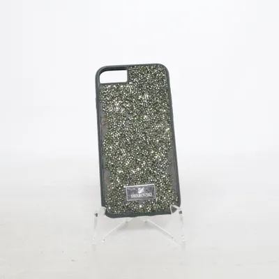 Phone case (Green, Black) from Swarovski