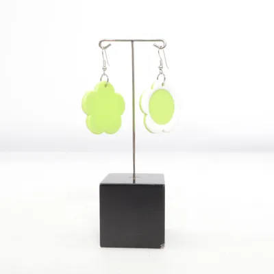 Oorbellen (Groen, Wit) van Fashion Jewelry Onbekend materiaal