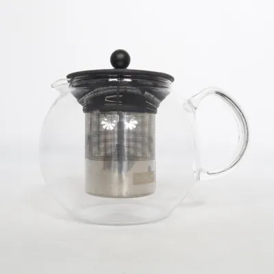 Theepot (Transparant, Zwart, Zilver) van Bodum