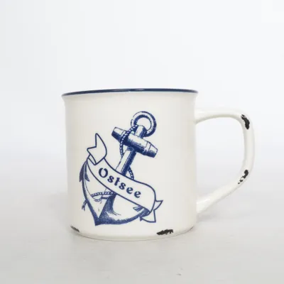 Mugg (Tony Brown Keramikbecher „Ostsee“ im Vintage-Look Kaufhaus Martin Stolz) från Tony Brown