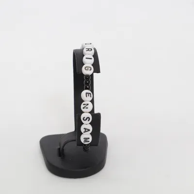 Armbånd (Sort, Hvid) Ukendt metal