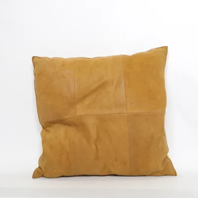 Cushion (Brown) from Södahl Leather, Polyamide, Wool