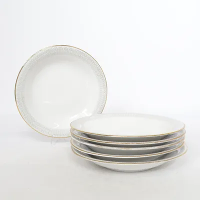 Deep plate (White, Gold) from Winterling