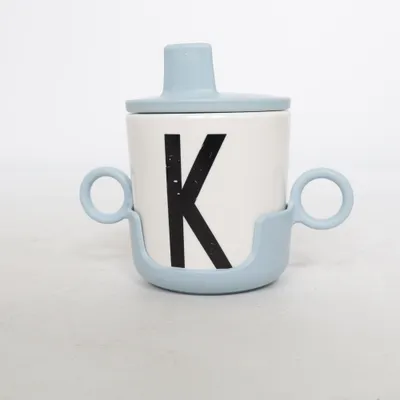 Sippy cup (Blue, White) from Design Letters