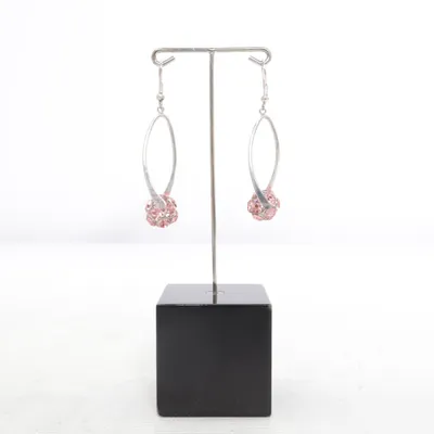 Örhängen (Silverfärgad, Rosa) från Accessories Okänd metall