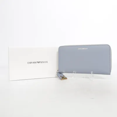 Wallet (Blue) from Emporio Armani Leather