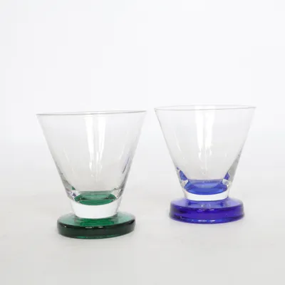 Shot glas (Blå, Grøn, Transparent)
