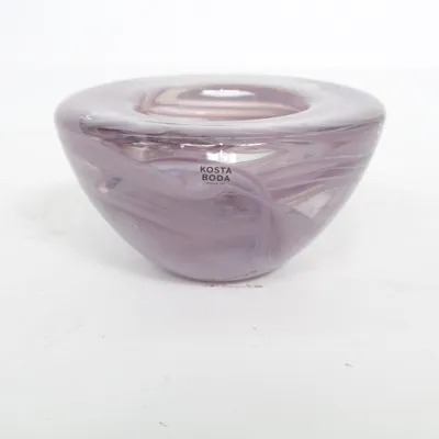 Candle holder (Purple) from Kosta Boda
