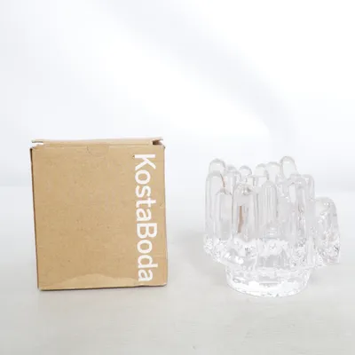 Candle holder (Transparent) from Kosta Boda