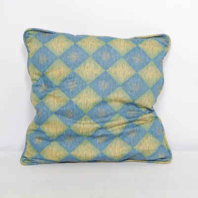 Coussin décoratif (Bleu, Vert, Or) de Moltex Coton