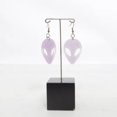 Earrings (Purple) Unknown metal