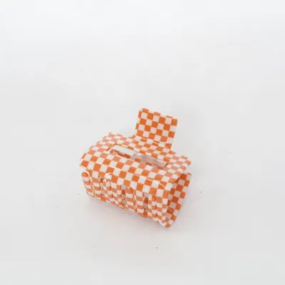 Hårklämma (Orange, Vit)