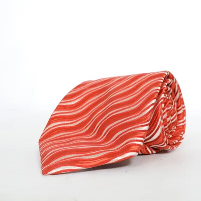Cravate (Rouge, Blanc) de Sarar Soie