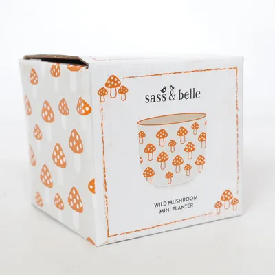 Bloempot (Wit, Oranje) van Sass & Belle