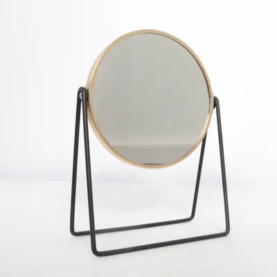 Miroir de maquillage (Noir, Or)