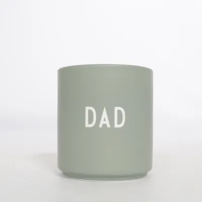 Drinking glass (Dad) from Design Letters