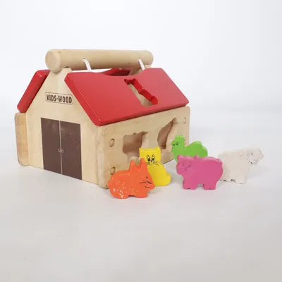 Aktivitetsleksak (Röd, Flerfärgad) från Kids Wood