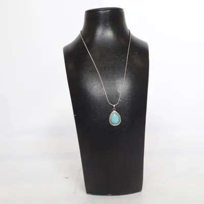 Ketting (Zilver, Turquoise) Onbekend materiaal