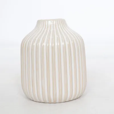 Vase (Beige, White)