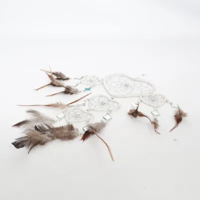 Drömfångare (Vit, Brun, Silverfärgad)