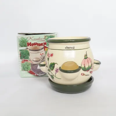 Blomsterkrukke (Beige, Grøn, Flerfarvet)