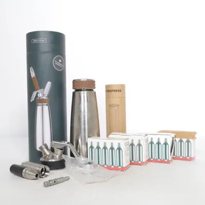 Si­phon­fla­sche (Silber) von Nitropress