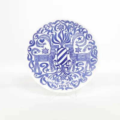 Plate (Jultallrik 1975) from Gustavsberg