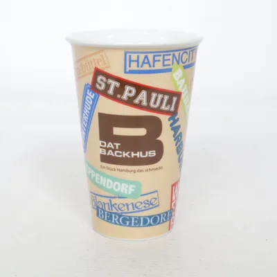 Drinking glass (Beige, Blue, White)