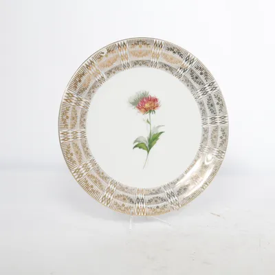 Assiette (Blanc, Or, Multicolore) de Winterling