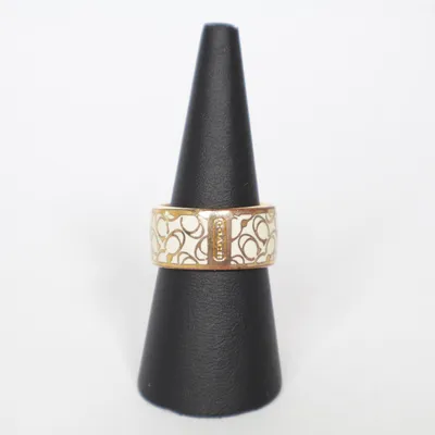 Ring (Gold, White) from Coach Unknown metal