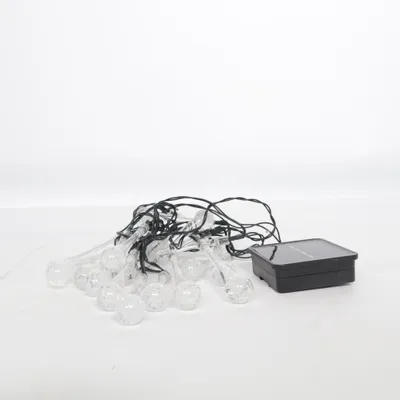 Solcellelampe (Transparent, Sort)