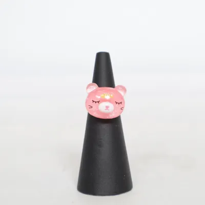Bague (Rose) Métal inconnu, Plastique