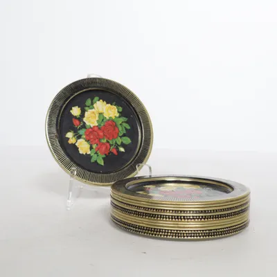 Candle tray (Black, Multicolored) from Ira