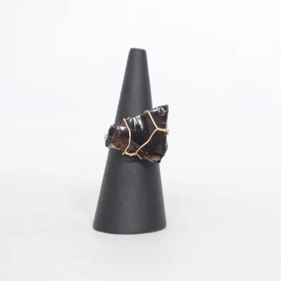 Ring (Zwart, Goud) Onbekend materiaal