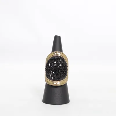 Ring (Svart, Guldfärgad) från Dyrberg/Kern Okänd metall