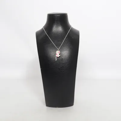Collier (Argent, Rose, Blanc) Métal inconnu